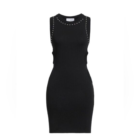 Gaelle Paris Mini Black Party Dress With Cutouts on the Side - Picture 2 of 14